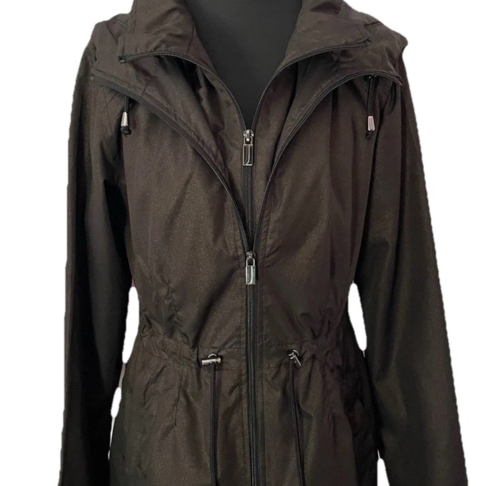 Jones New York Brown lightweight/Rain Jacket Sz Extra Small